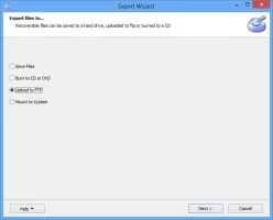 DiskInternals Data Recovery Software Export Wizard - Upload to FTP