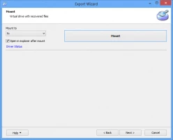 DiskInternals Data Recovery Software export wizard - mount